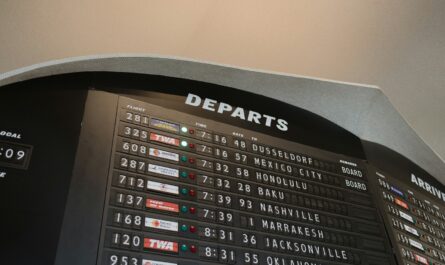 a large sign with a lot of numbers on it